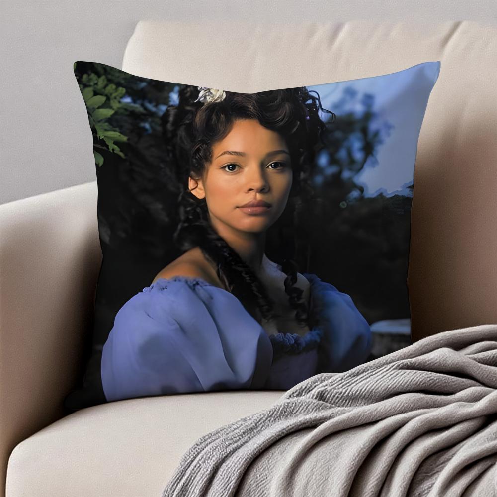 CCarmen Ejogo Cushion Cover Pillowcase Antidustmite Invisible Zipper Short Plush Sofa Cushion