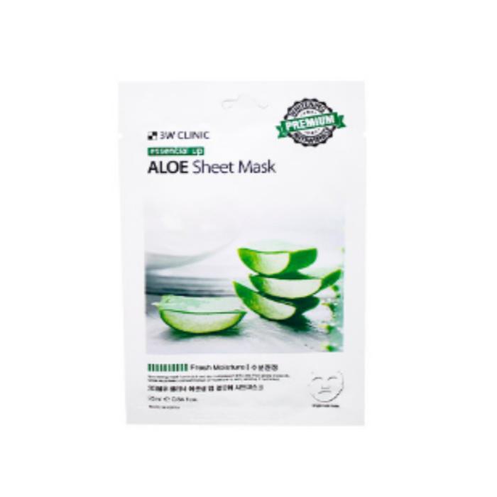 [3W Clinic] Маска-пленка Essential Up (10 листов) / Функциональная маска для отбеливания и разглаживания морщин / Сертификация cGMP