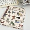 Planner Notebook Smooth Writing Premium Thickened Page Loose-leaf Cartoon Puppy Style A5 Coil Ring Notepad