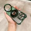 Чехол Space case Магнитный держатель подходит для чехла мобильного телефона iPhone17 гальваническое покрытие четыре угла защита от падения Apple 16 всесторонний защитный