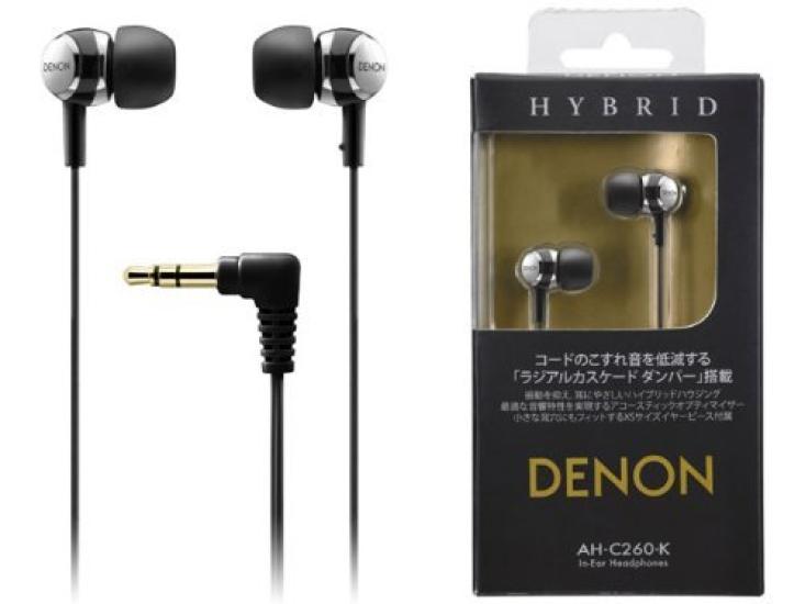Наушники-вкладыши Denon черные AH-C260-K