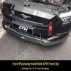 Передняя губа из углеволокна в стиле APR и комплект тяг для 15-17 Ford Mustang