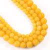 6 мм, 8 мм, 10 мм, желтый лимонный нефрит, матовые бусины из натурального камня, круглые свободные бусины-разделители для изготовления ювелирных изделий, браслет «сделай сам»