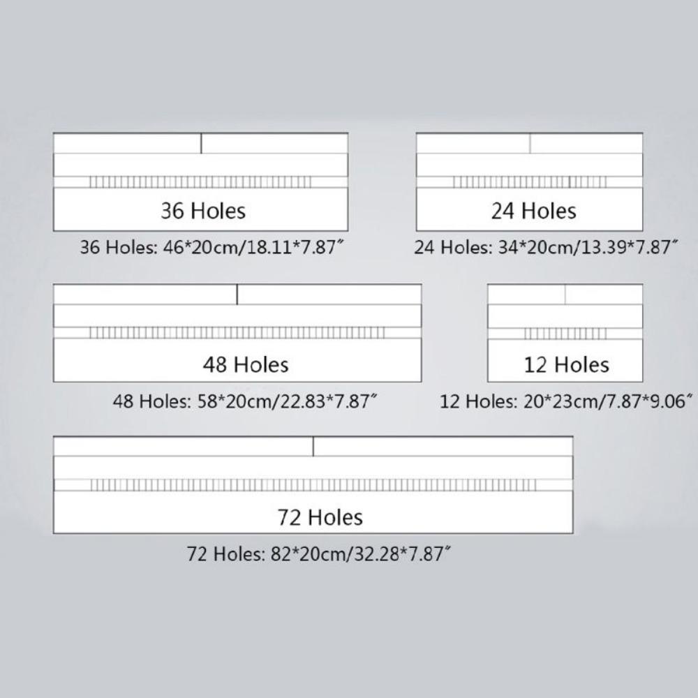 12/24/36/48/72 Holes Holder Roll Up Canvas Storage Pouch Makeup Wrap Pencil Bag Pen Curtain Case