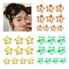 10xCute Star Snap Hair Clip Set Lovely Hairpins Combination Hairpins for All Hair Headpieces Bangs Hair Pins Y2K Girls