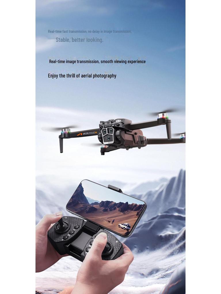 Дрон с HD-камерой A23 с бесщеточным двигателем, плавающим светом и обходом препятствий