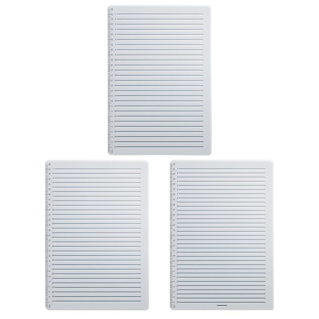 Straight Line Stencil Templates Line Drawing Stencil Lettering Guide Templates College Ruled Spacing 27/30/33 Line Scale