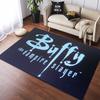 Buffy The Vampire Slayer Area Rug, Non Slip Floor Mat, Logo Print Carpet for Living Room Bedroom Home Decor