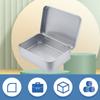 Маленькая мультяшная жестяная коробка для хранения заколок для волос, прямоугольный органайзер для косметики для конфет, таблеток, на петлях, пустая коробка