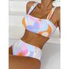 High Waist Bikini Swimsuit Woman 2025 Swimwear Female Sexy Bandeau Bikinis Sets Brazilian Beach Swimming for Women Bathing Suits