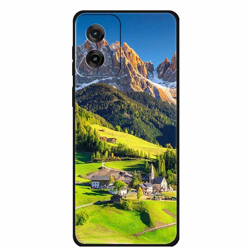 Для Motorola Moto G55 5G Чехол Роскошный ТПУ Мягкий Силикон Задняя Крышка Чехлы для Телефона для MotoG55 Защитный Ударопрочный Цветные Fundas