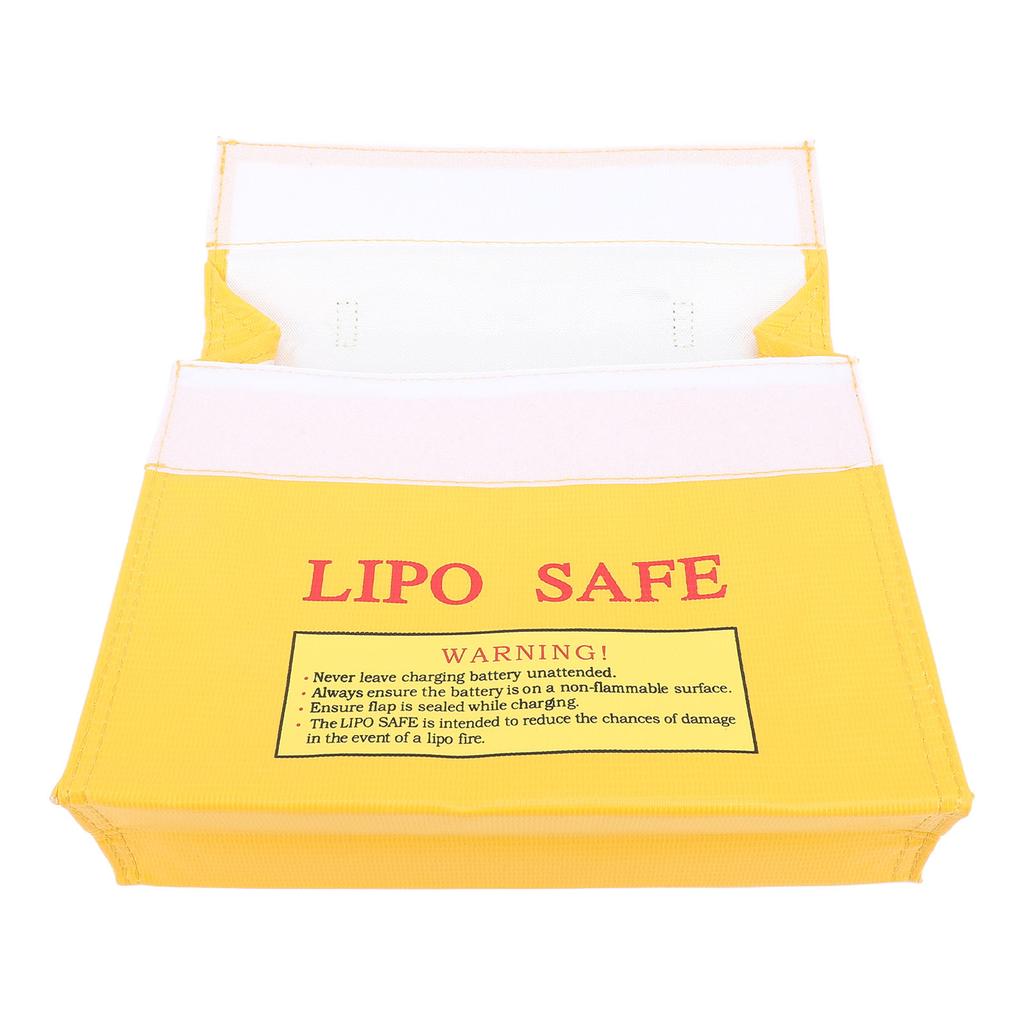 Lipo Safe Bag Lipo Battery Hook and Loop Closure Fireproof Explosionproof Lipo Battery Safe Pouch