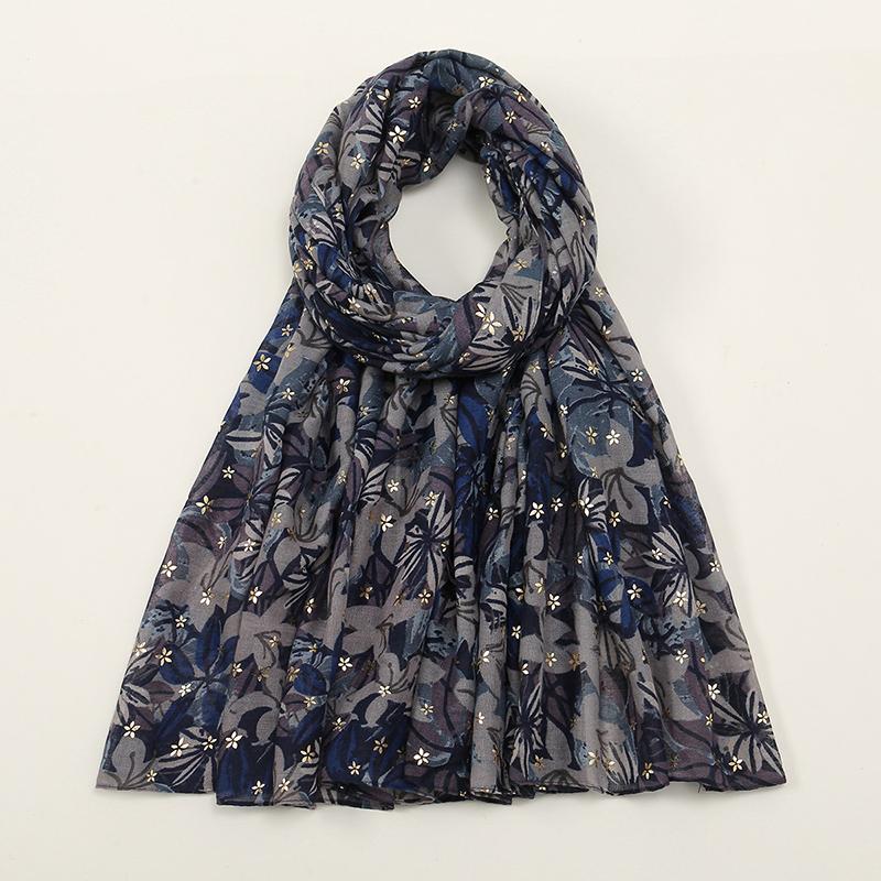 New Printed Muslim Hijab Scarf For Women Cotton Viscose Floral Scarf Shawls Muslim Headscarf Wraps Foulard Headband Turbans