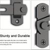 Stainless Steel Barn Door Lock - 180 Degree Flip Slide Design, Durable, Suitable for Various Door Types, Pet Doors, Bathroo