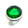 Natural Peridot Gemstone Handmade 925 Sterling Silver Jewelry Ring Size 9 w3H12