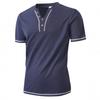Muscle Summer New Men'S Casual Sports Short-Sleeved Slim Bubble Yarn Muscle Texture Trend Fashion Men