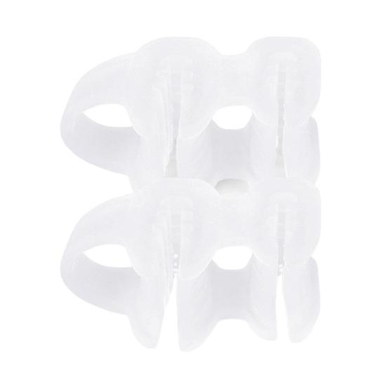 1 Pair Toe Separator with 2 Loop Orthopedic Bunion Valgus Hammertoe Corrector Pain Relief Women Men Foot Alignment Overlapping Toe Spacer Hammer