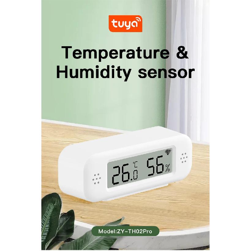 Tuya Zigbee 3.0 Temperature Humidity Sensor APP Remote Control Thermometer Hygrometer Work With SmartLife Alexa Zigbee2Mqtt ZHA