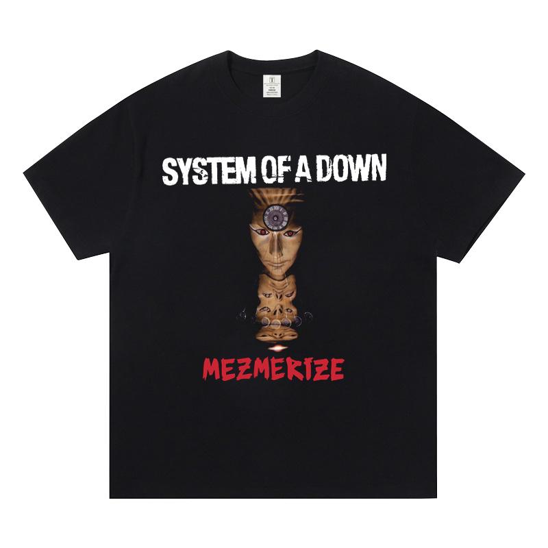 System of a Down Singer Band T Shirt Men Women HipHop Rapper Tee Fashion Short Sleeve Tshirt Summer Oversized Streetwear T-shirt