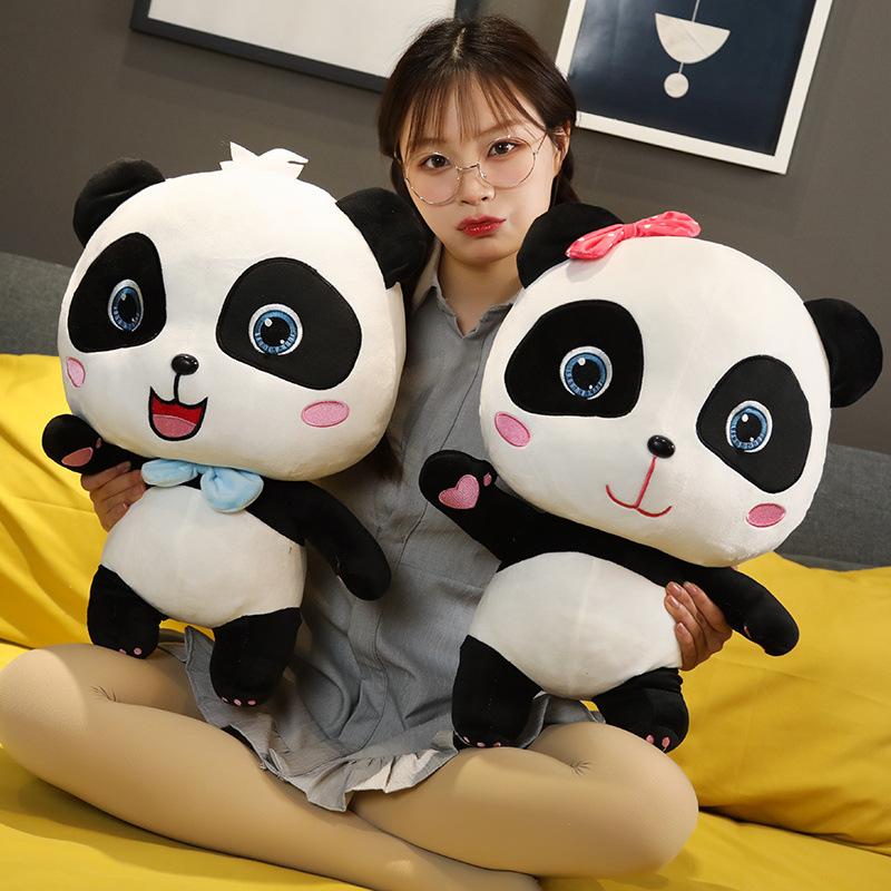 Мягкая плюшевая игрушка Baby Bus Panda Kiki Miu Miu, 22/30/50 см, мягкий и удобный плюшевый автобус, милый подарок на день рождения для детей.