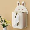 Прямоугольная коробка для салфеток с изображением кролика, настенная коробка для хранения полотенец, ящик для бумаги, коробка для унитаза