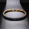 Sapphire Blue Zircon Sparkly Women's Bracelet - Elegant, Exquisite, High-Value Gift for Bestie Jewelry
