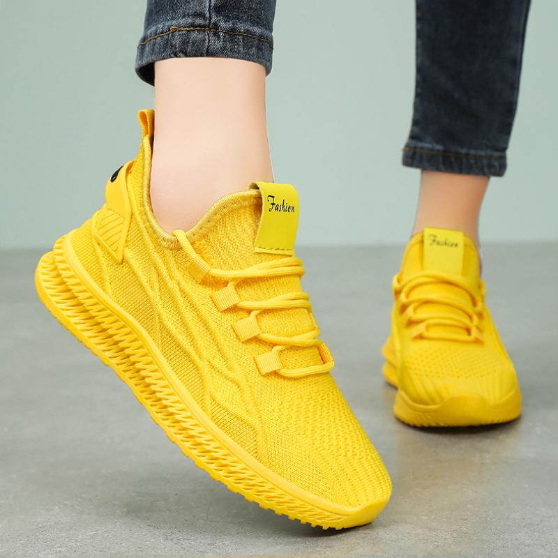 Модные и удобные женские туфли 2024 года, новые однотонные сетчатые дышащие простые повседневные спортивные туфли Zapatillas De Deporte