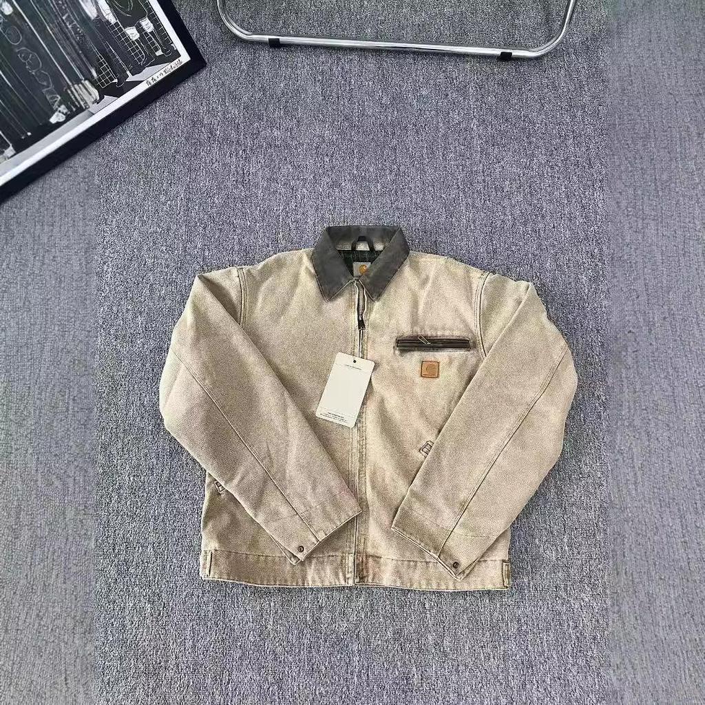 Spot Ceiling Kaha J97 Men's American Retro Washed Batik Workwear Jacket