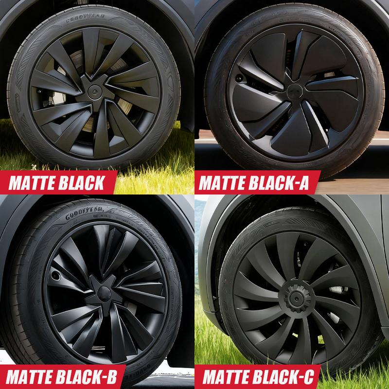4PCS Hub Cap Performance Replacement Wheel Cover Crossflow Caps Full Rim Accessories for Tesla Model Y Juniper 19 Inch 2025 2026