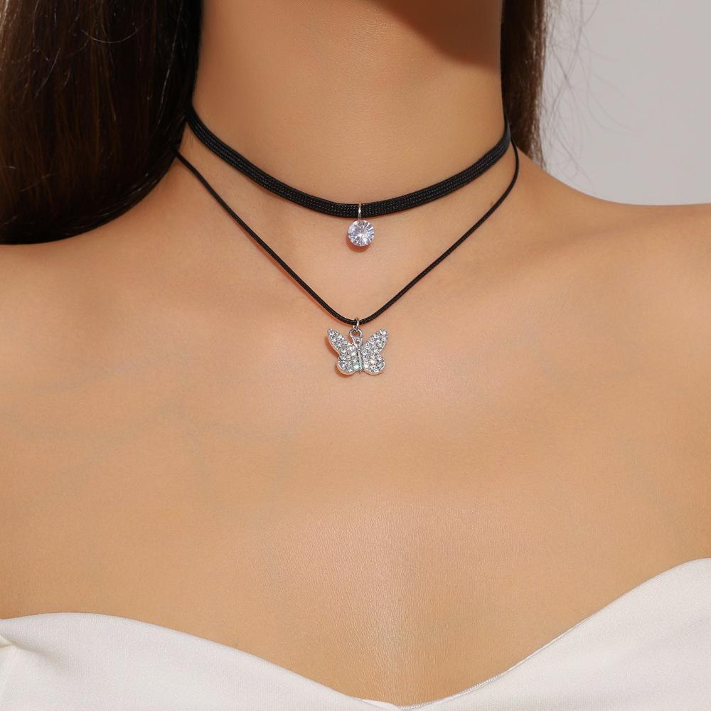 Хэллоуин темное ожерелье-чокер с пауком, готическое преувеличенное ожерелье-цепочка на ключицу, праздничное ожерелье-воротник