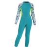 Girls Wetsuit Long Sleeve Diving Swimsuit with Back Zipper Quick Dry One Piece Surf Suit for Water Sports