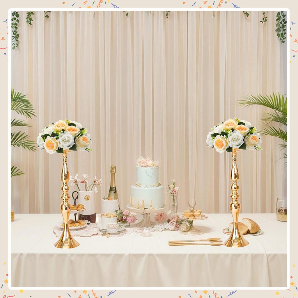 24 шт. Универсальная свадебная ваза для цветов Высота 19,69 дюйма Держатели для цветов Стеллаж для цветочных композиций для украшения центра стола на вечеринку и ужин