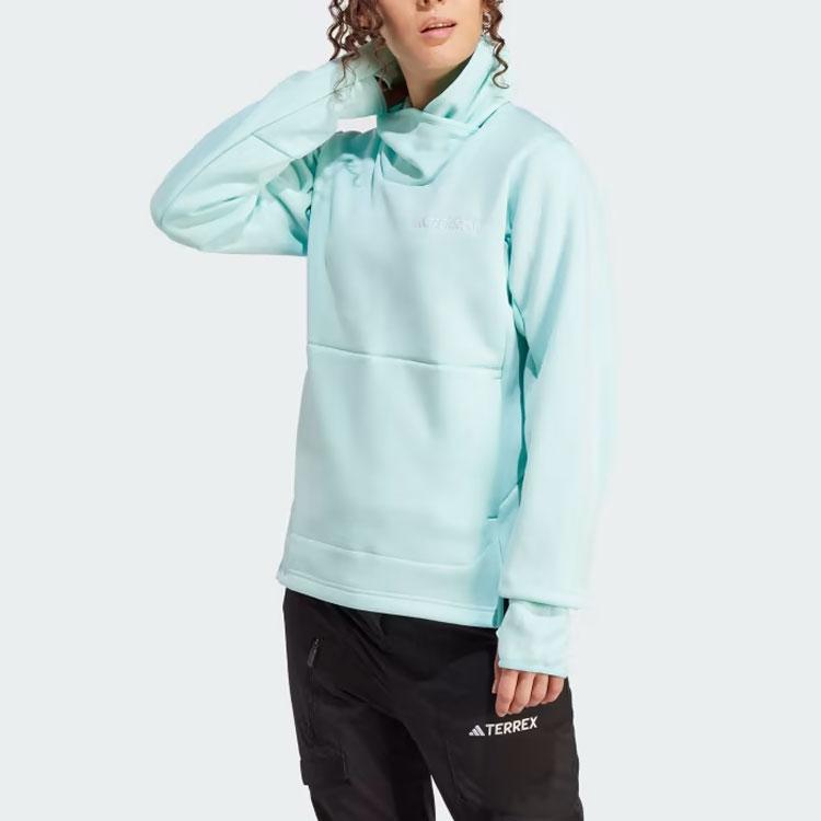 adidas Women's Terrex Xperior High Neck Sweatshirt Turquoise IB1833