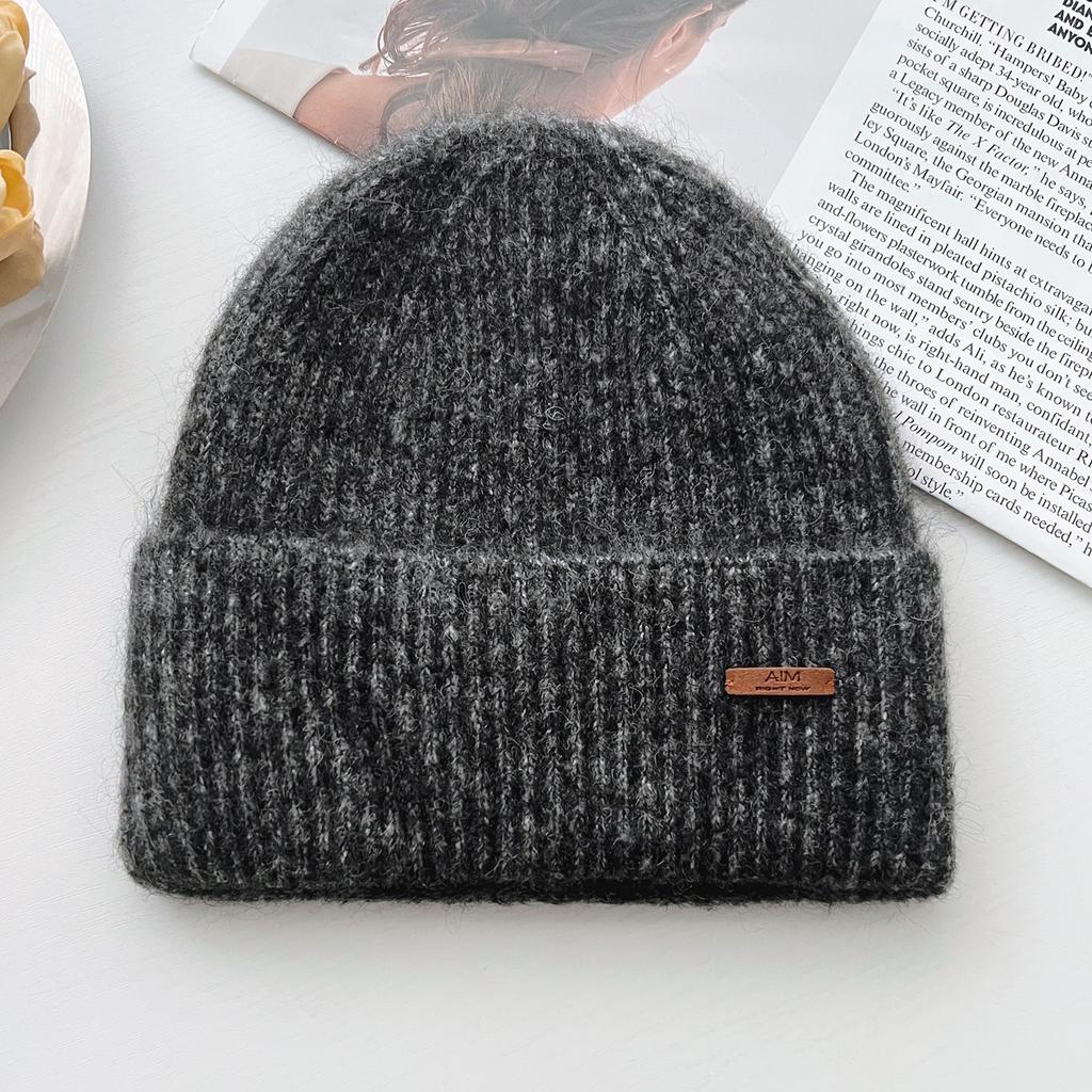 2025 Solid Color Knitted Beanies Hat Winter Warm Women Wool Hat Multicolor Skullies Caps Soft Elastic Cap Sport Bonnet Gorro