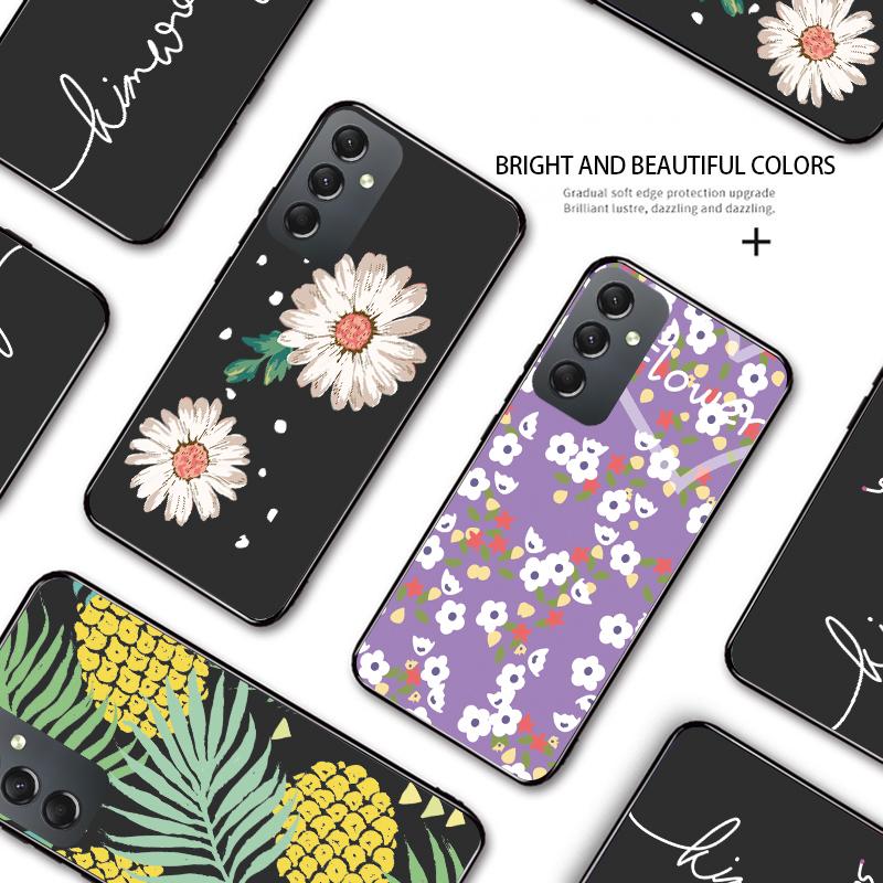 Стильный элегантный чехол для телефона с фиолетовым цветком для iPhone 11 13 Samsung Galaxy A51 A12 Xiaomi POCO Redmi 10 10C, мягкая задняя крышка из ТПУ