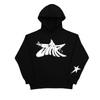 Hip Hop Street Style Letter Print Loose Hoodie Set Men Women Casual Tracksuit