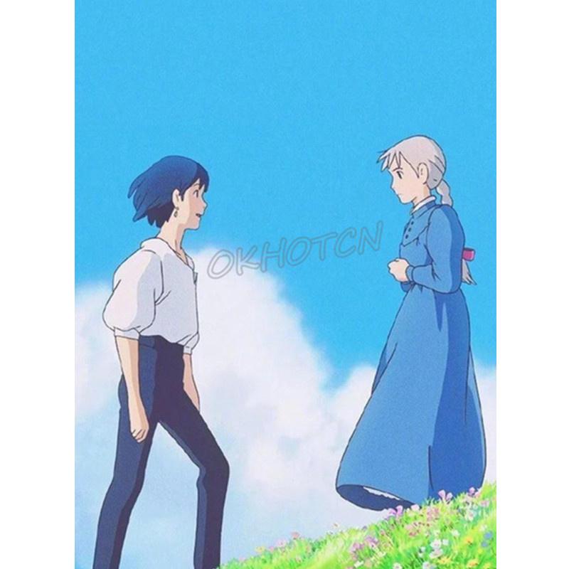 5D DIY Алмазная картина Романтические персонажи аниме Алмазная вышивка Набор для вышивки крестом Полный горный хрусталь Мозаика Домашний декор