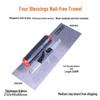 Stainless Steel Nail-Free Plastering Trowel: Blued Steel Wall Scraping Putty Knife