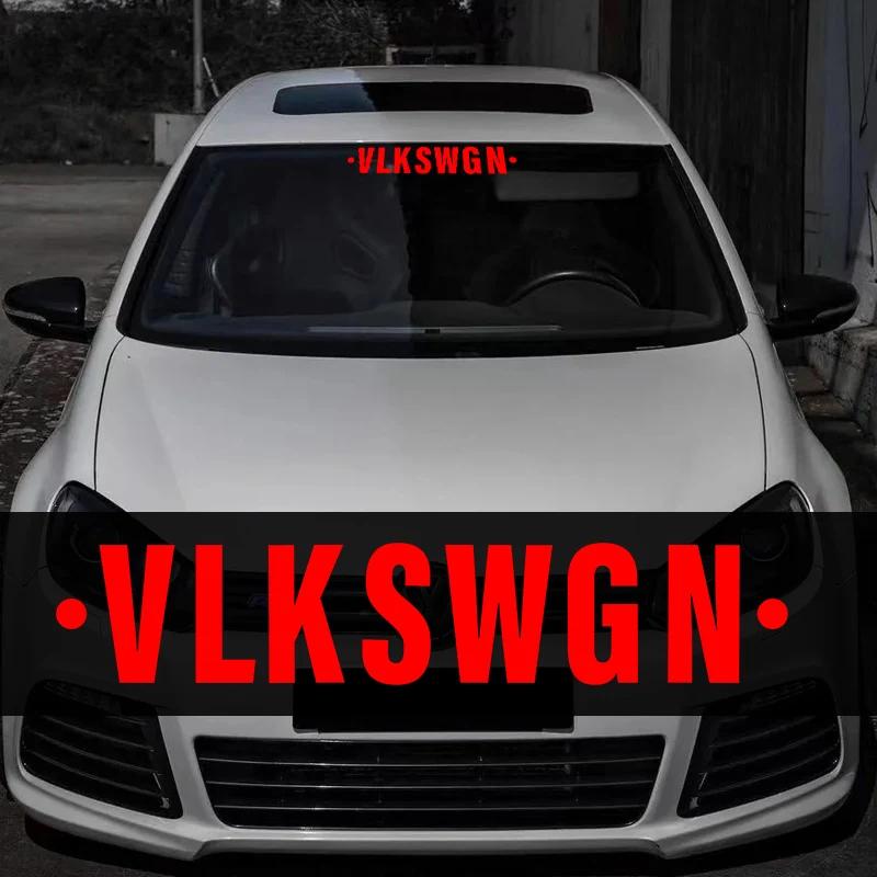1 шт. Новые автомобильные наклейки VLKSWGN Водонепроницаемые наклейки на переднее и заднее стекло автомобиля Креативная отделка кузова автомобиля для Vlkswagn VW