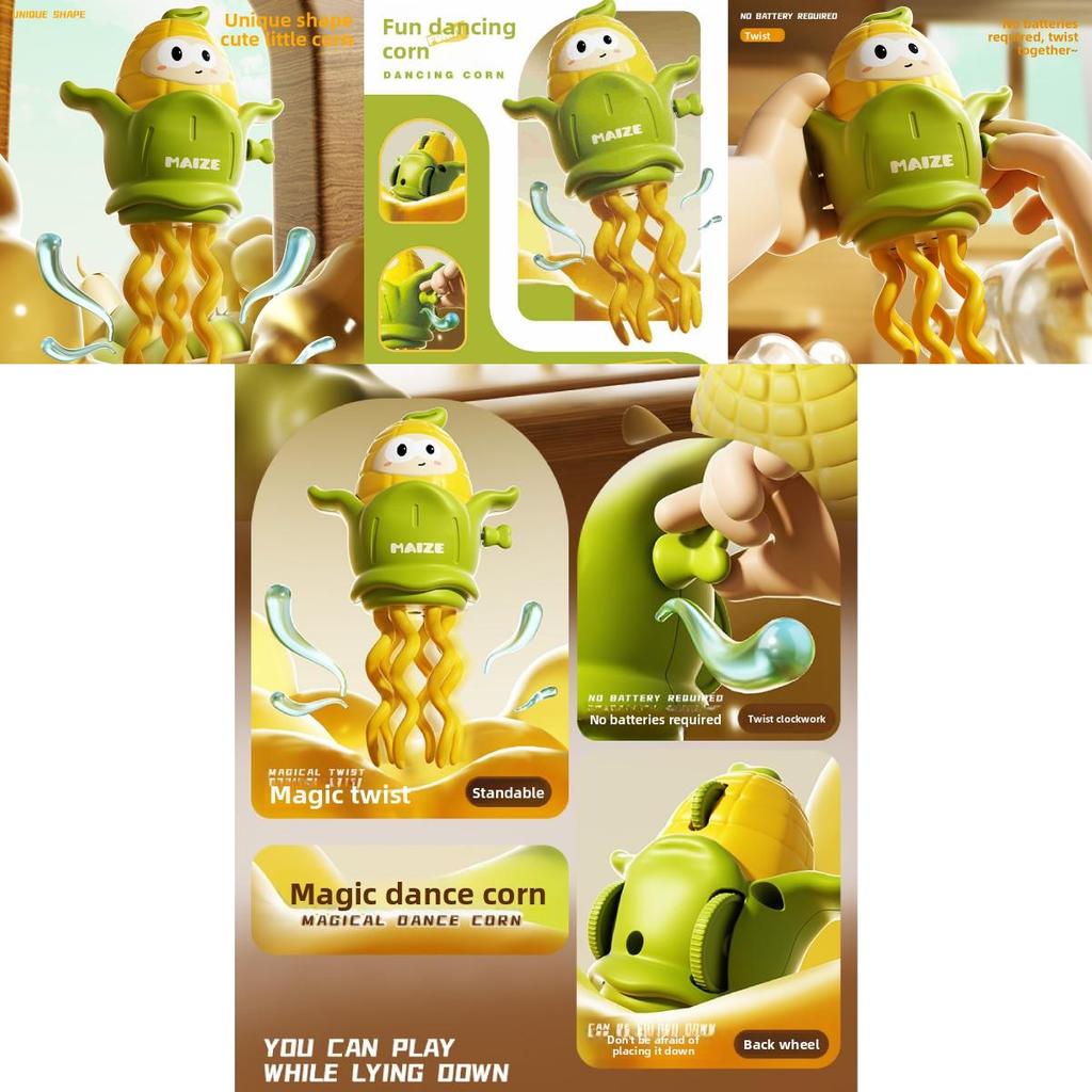 Пластиковая игрушка «Крути и танцуй кукурузный осьминог» для малышей, учащихся ходить, с интерактивными функциями для раннего развития