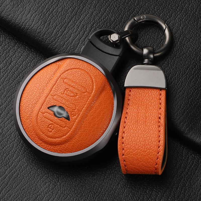 Metal and Leather Car Key Case Cover For Bmw Mini COOPERS ONE JCW CLUBMAN Countryman R55 R56 R57 R58 F56 F55 F54 F57 F60 R59 R60