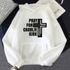 PRAYFOR Charlie Kirk Hoodies Graphic Printing Soft Sweatshirts Long-sleeved  Fleece Clothing  Harajuku Charlie Kirk Pullovers