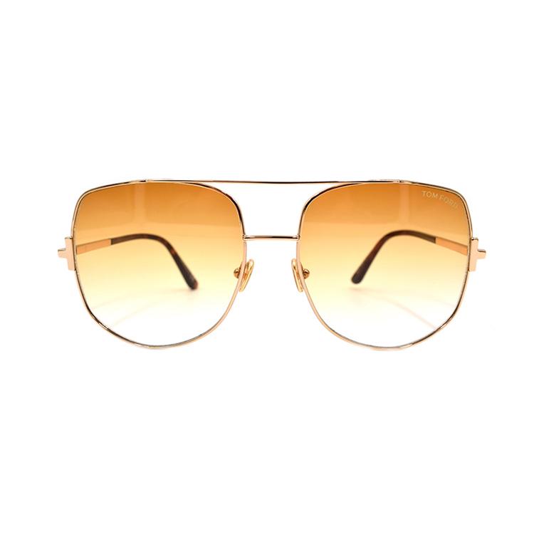 TF Glory Series Board Member Style Pilot Sunglasses Men sunglasses Gold TF783-28F