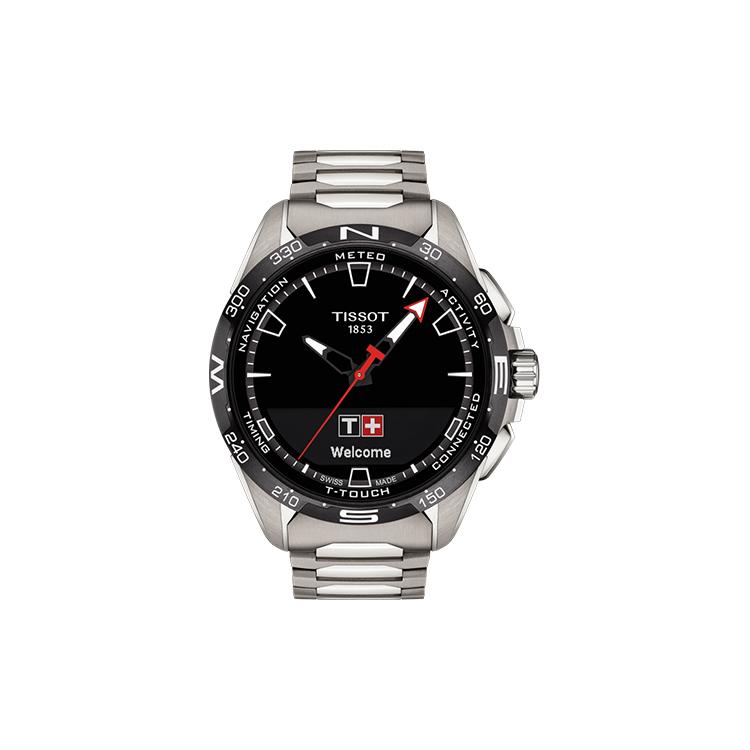 Tissot Коллекция T SPORT Кварцевый механизм Мужские часы Часы 47,5 мм Черный циферблат Корпус из титана T121.420.44.051.00