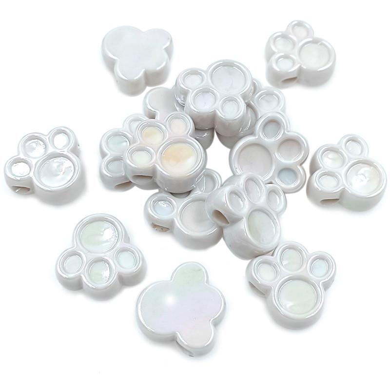 Высокое качество материалов ручной работы ожерелье 5 шт. DIY ювелирные аксессуары браслет кошачья лапа свободные бусины с УФ-покрытием ослепляют