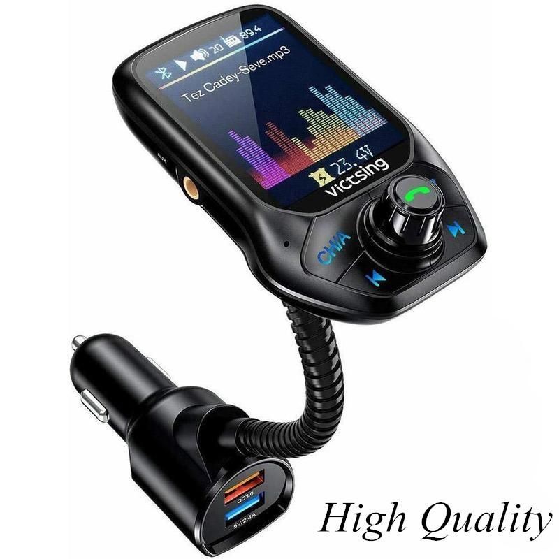 Автомобильный FM-передатчик с Bluetooth, Mp3-плеер, комплект радиоадаптера Hands Free, USB-зарядное устройство