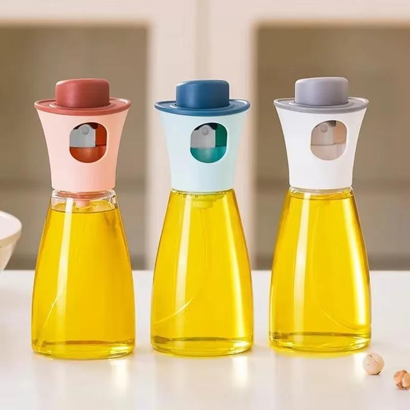 Бутылка для масла Кухонная бутылка с распылителем масла для приготовления пищи Бутылки с распылителем для барбекю для инструментов для барбекю Дозатор масла Стеклянная бутылка для приправ для барбекю