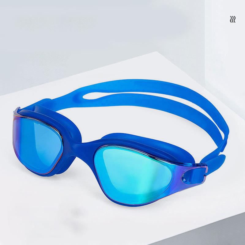 Мужские и женские противотуманные очки для плавания для взрослых, гальванические анти-УФ-очки для плавания, водонепроницаемые очки для серфинга, дайвинга, водных видов спорта MM349