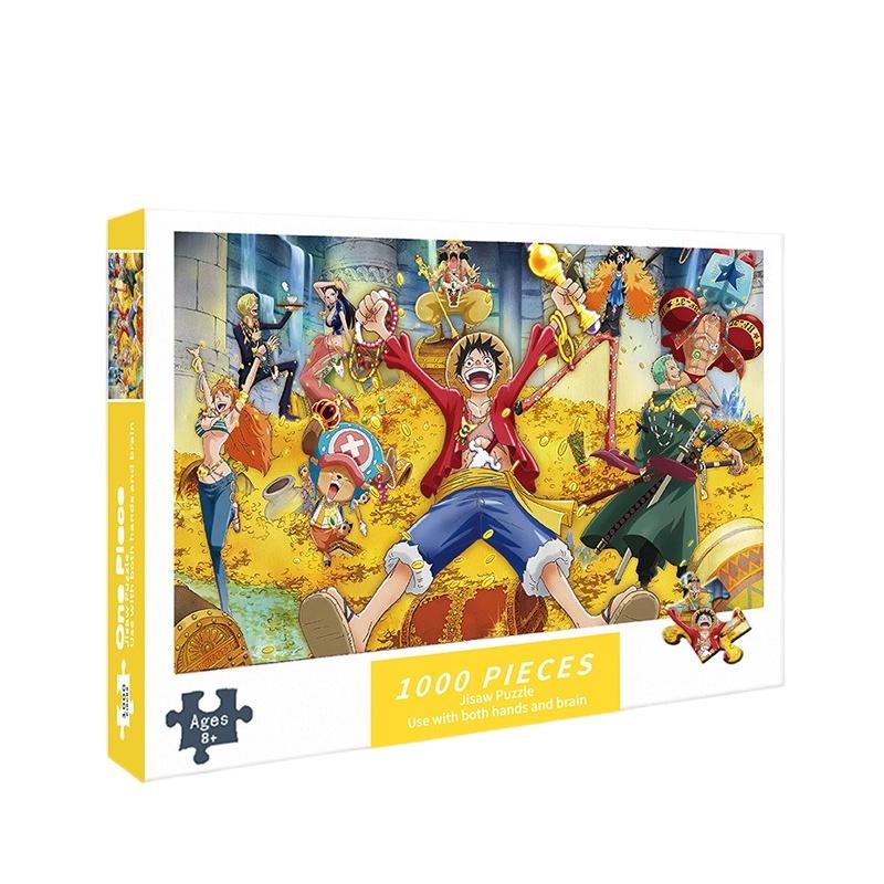 Бумажный пазл из 1000 деталей Коллекция Морской Пират Король, Миниатюрный Мультяшный Плоский Пазл