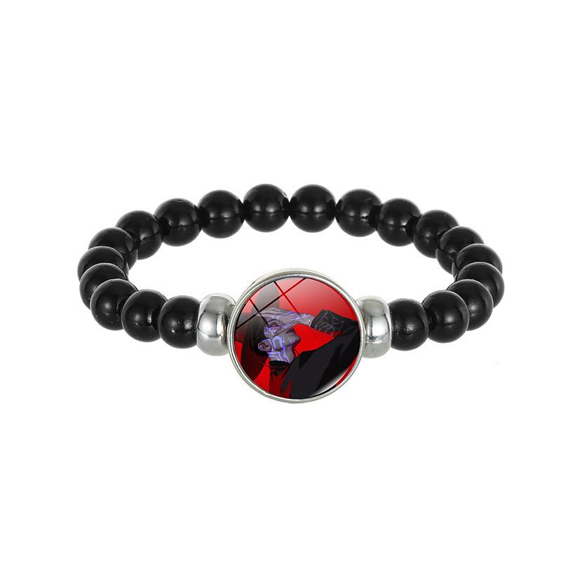 Demon Hunters Saja Boy Beaded Bracelet, Lumi Zoe Mira Black Bead Jewelry